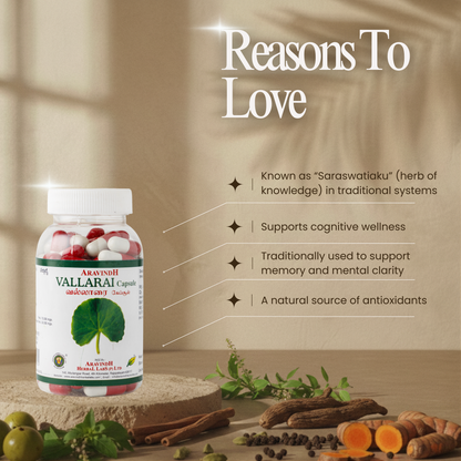Vallarai Capsule: Natural Siddha Support for Memory and Cognitive Wellness