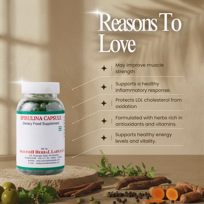 Support Immunity & Vitality with Spirulina Capsules: A Siddha Superfood for Enhanced Well-being