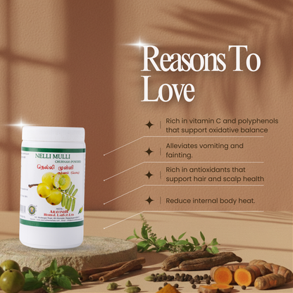 Nellimulli Podi: Traditional Herbal Support for Wellness and Vitality