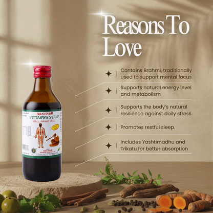 Ease Brain Fog and Boost Vitality with Vittaswa Syrup (Honey): A Revitalizing Siddha Elixir