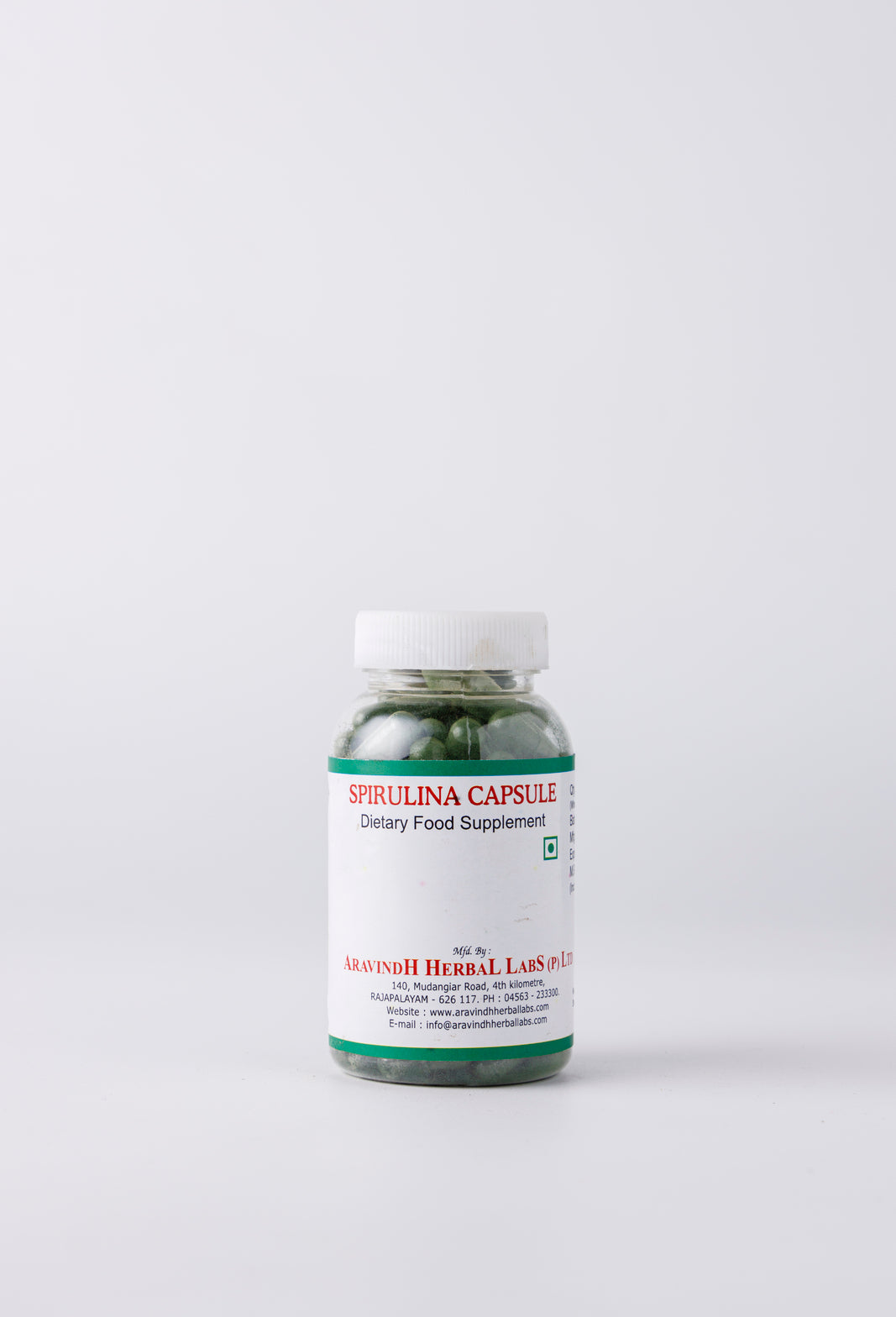 Spirulina Capsules Bottle
