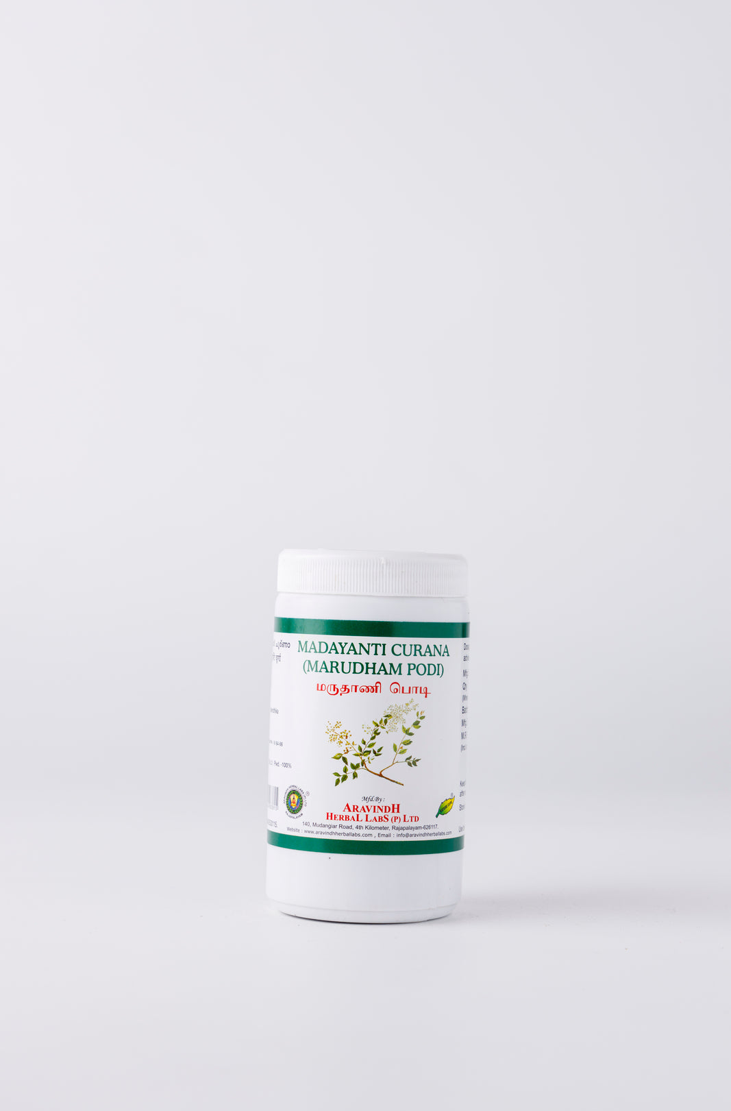  Aravindh Herbal Labs Maruthani Podi Bottle