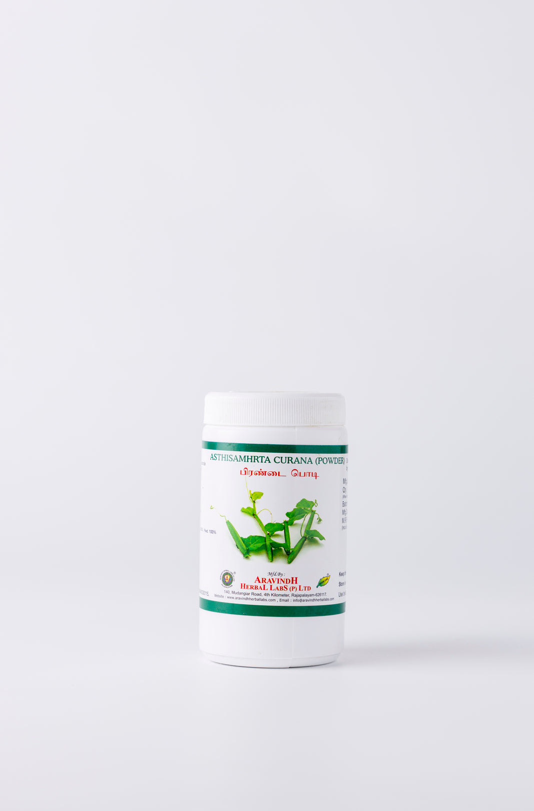  Aravindh Herbal Labs Asthisamhrta Curana Bottle