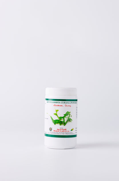 Aravindh Herbal Labs Asthisamhrta Curana Bottle
