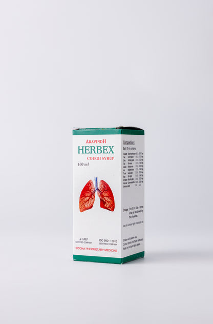 Herbex Cough Syrup bottle, Herbex cough Syrup Ingredients.