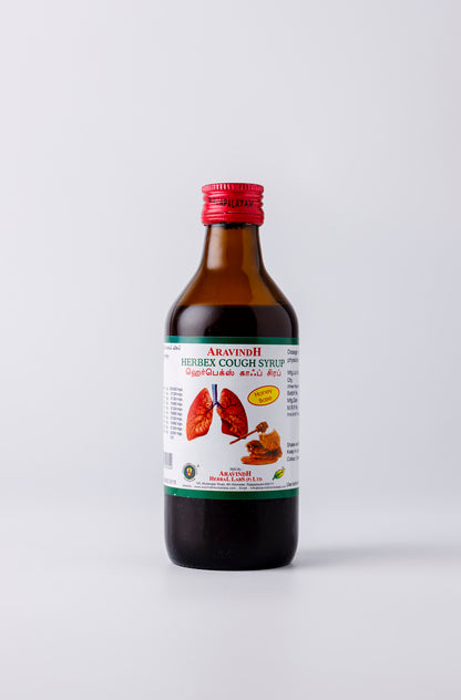 Herbex Cough Syrup (Honey): Natural Siddha Support for Cough and Cold Wellness
