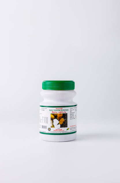 Red Tooth Powder Bottle