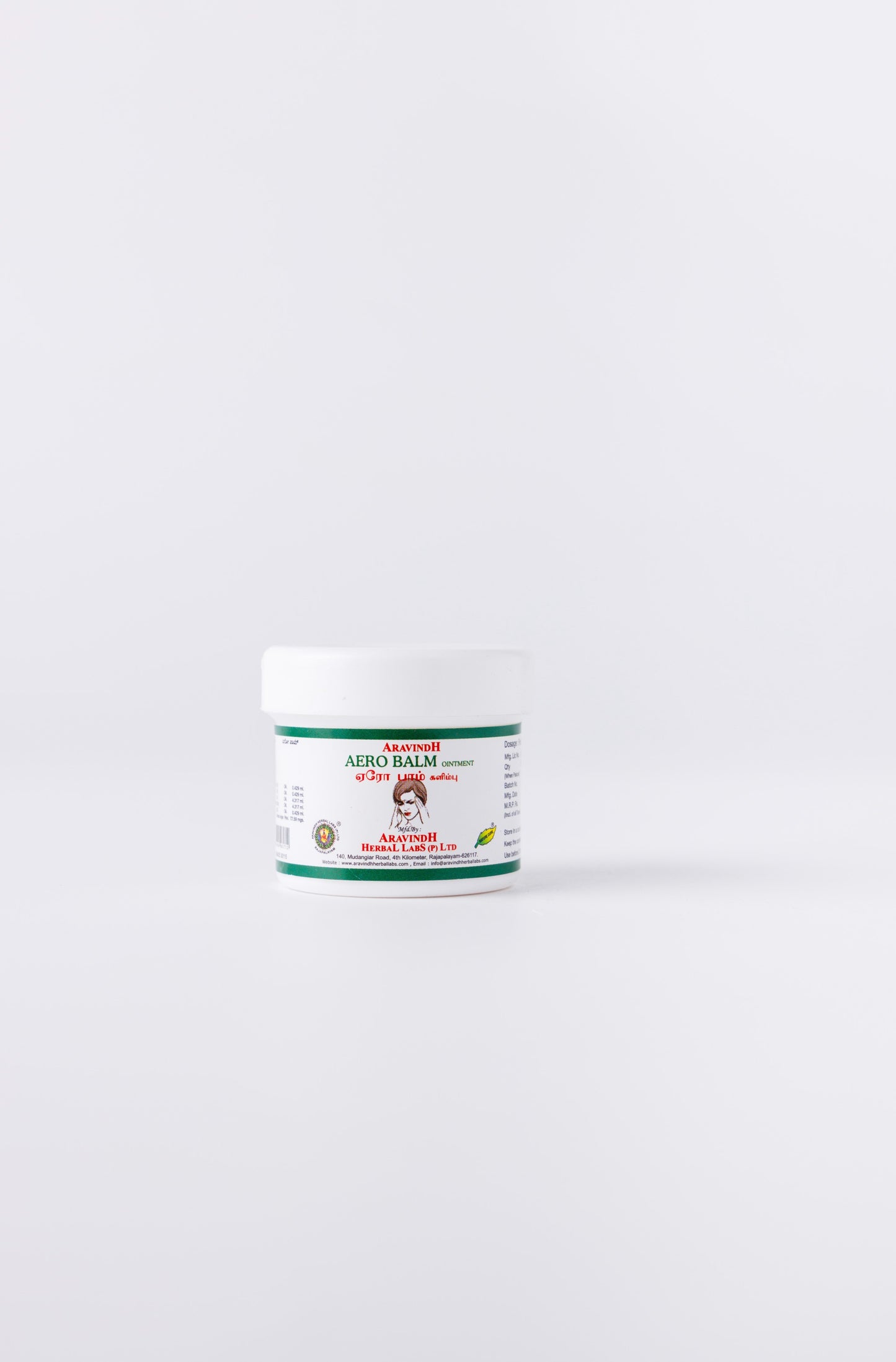 Herbal ointment relieves body aches, cough, and cold symptoms