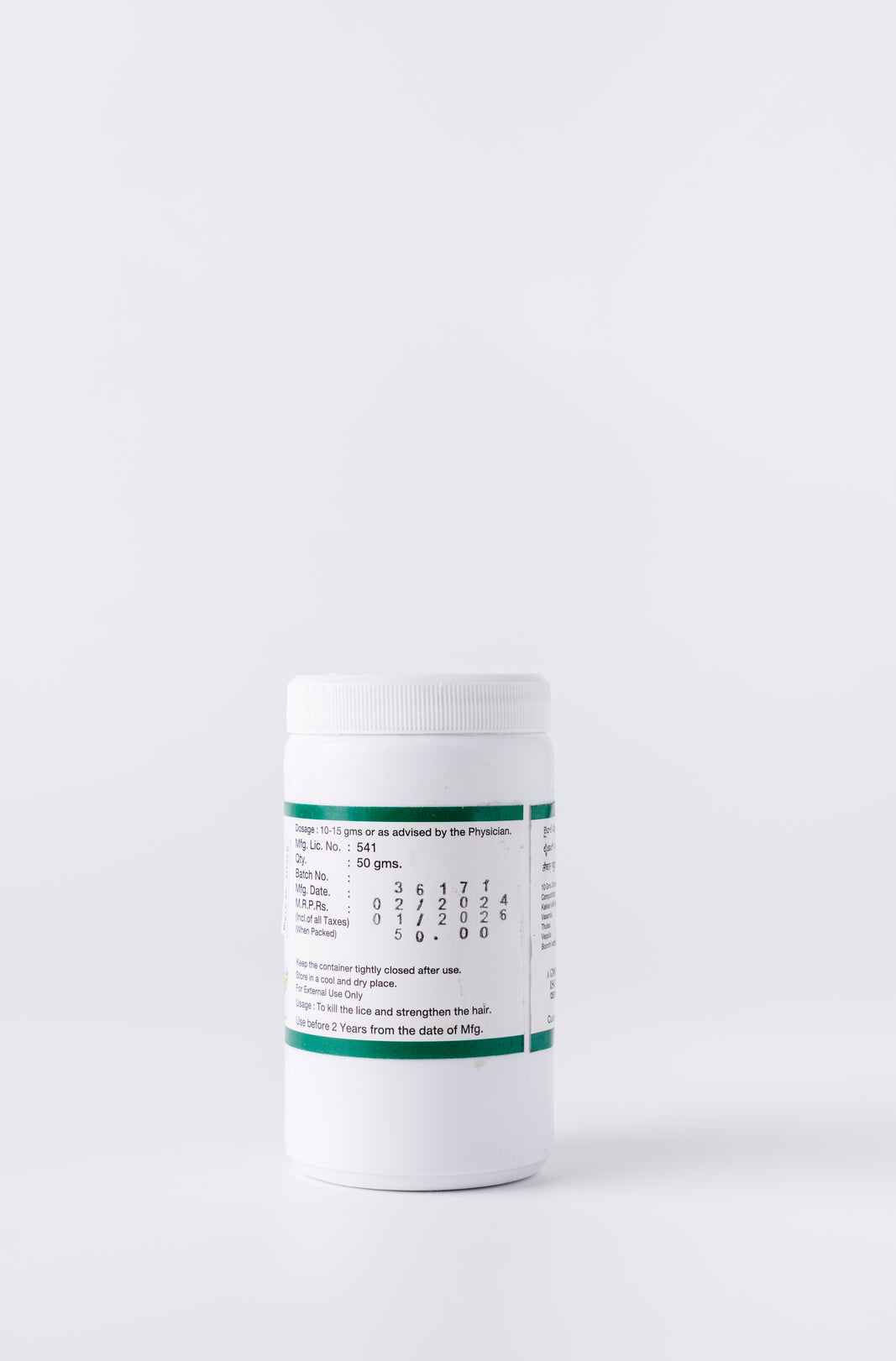 Liceol Siddha Powder Packet | Aravindh Herbal Labs