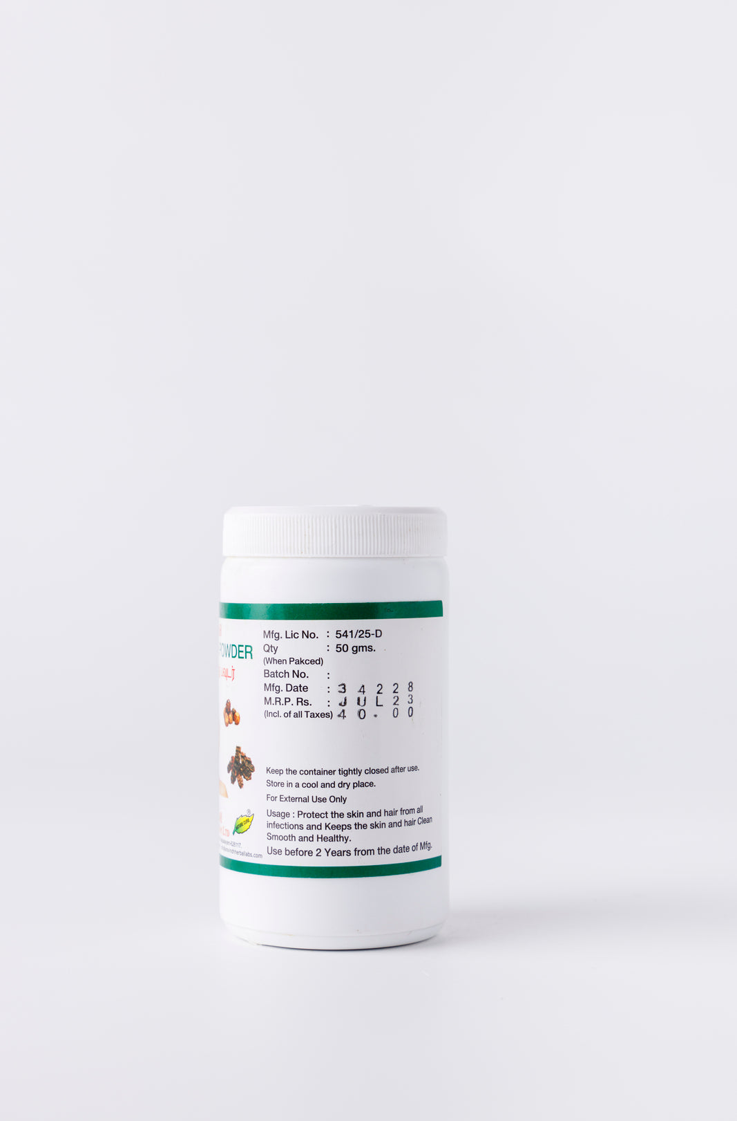 Soothing Skin Herbobath Powder Packet | Aravindh Herbal Labs