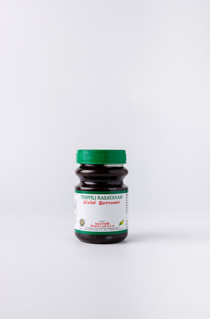 Aravindh Herbal Labs Thippili Rasayanam Bottle
