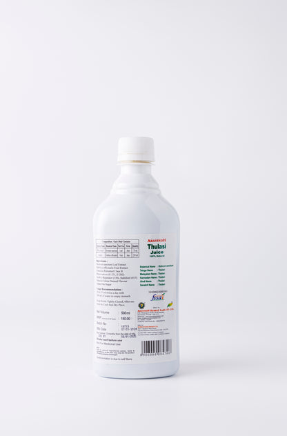 Aravindh Herbal Labs Thulasi Juice Benefits