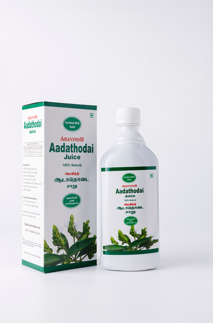 Aravindh Herbal Labs Adathoda Juice Bottle