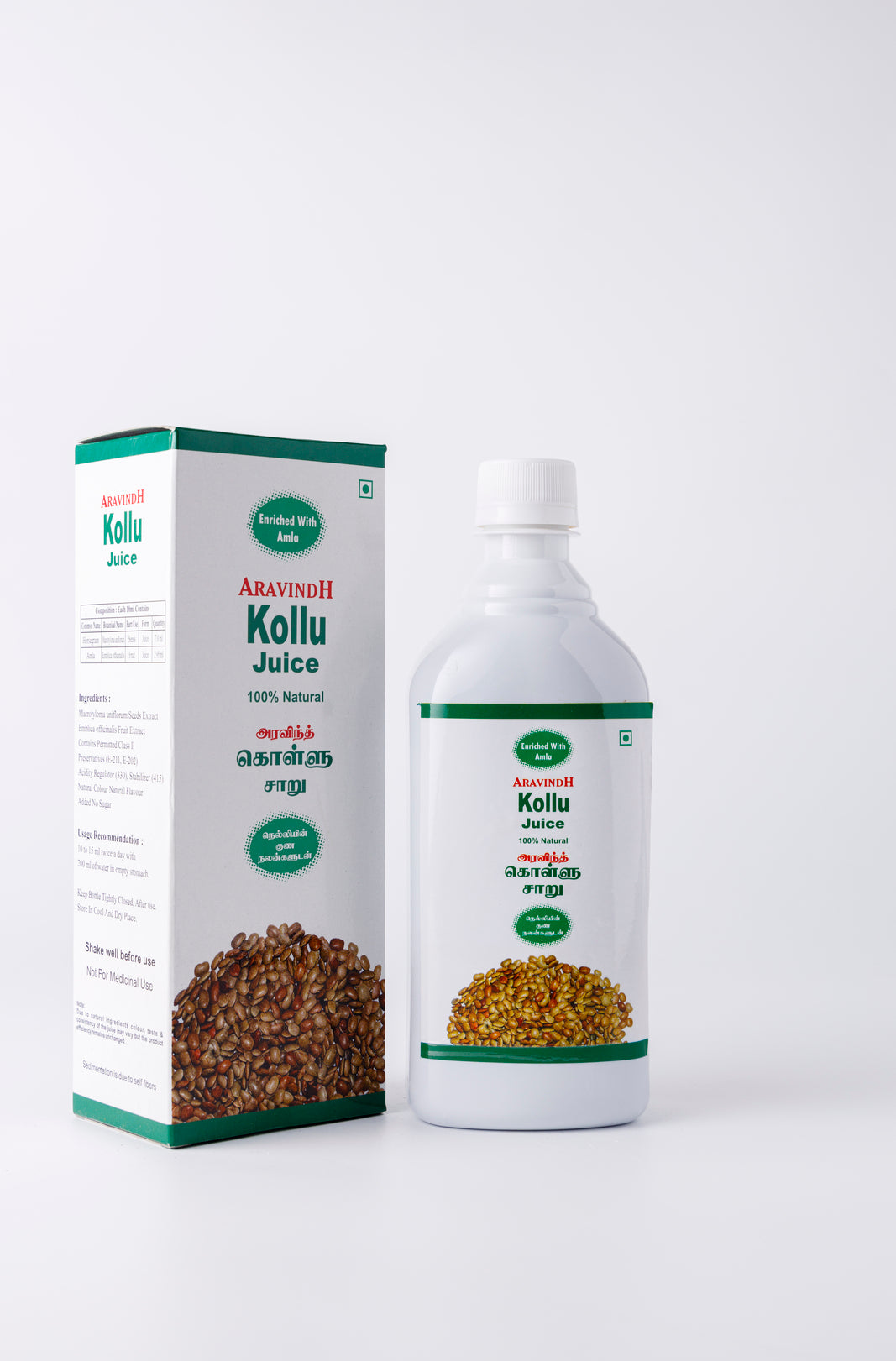 Aravindh Herbal Labs Kollu Juice Bottle