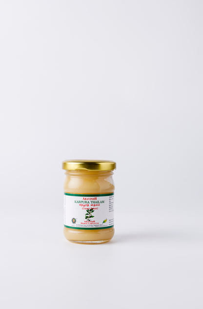 Key Ingredients Found in Karpoorathi Thylam (wax-based)