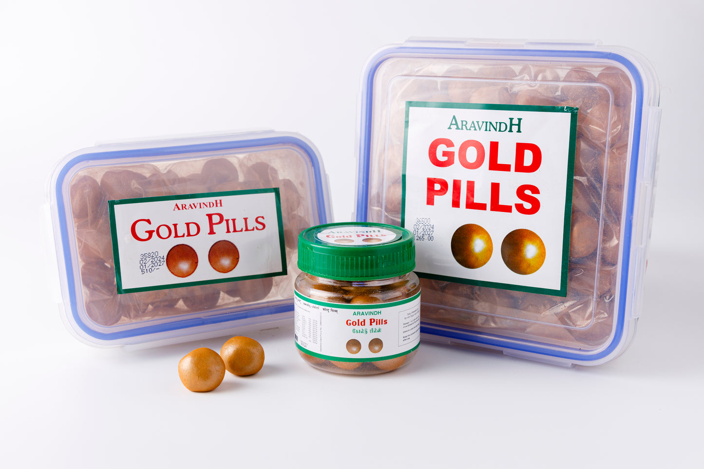 Aravindh Gold Pills – Traditional Siddha Herbal Formulation with Swarna Bhasma