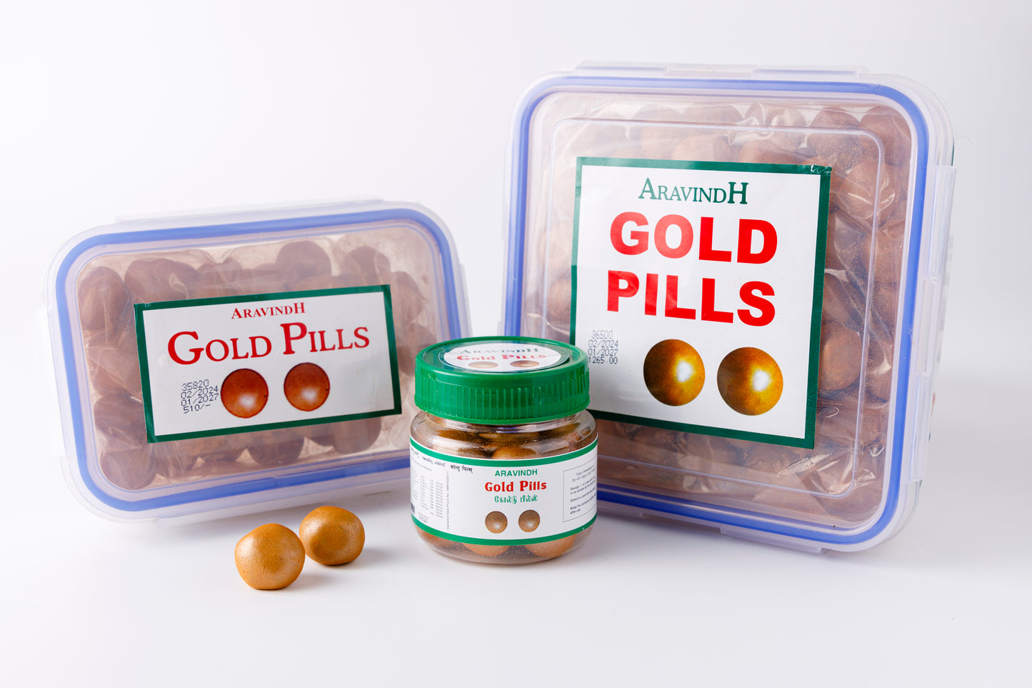 Aravindh Gold Pills – Traditional Siddha Herbal Formulation with Swarna Bhasma