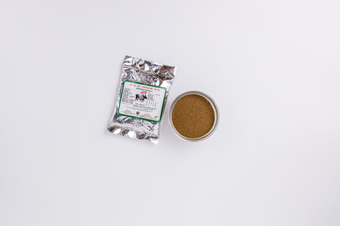 Cowdung Cake Sampirani Powder Bottle

