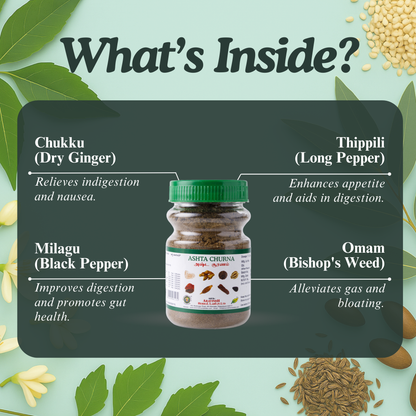 Asta Chooranam Ay: Ayurvedic Blend for Digestive Health