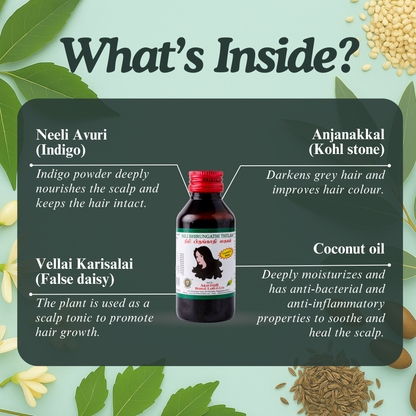 Nilibhrungathi Thylam (Coconut oil): Natural Siddha Support for Hair Health and Scalp Wellness
