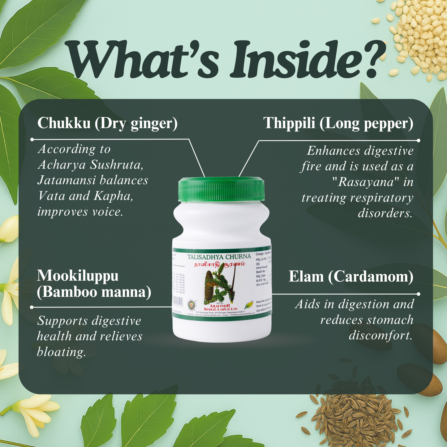 Thalisathi Chooranam Ay: Traditional Ayurvedic Herbal Blend for Digestive and Respiratory Wellness