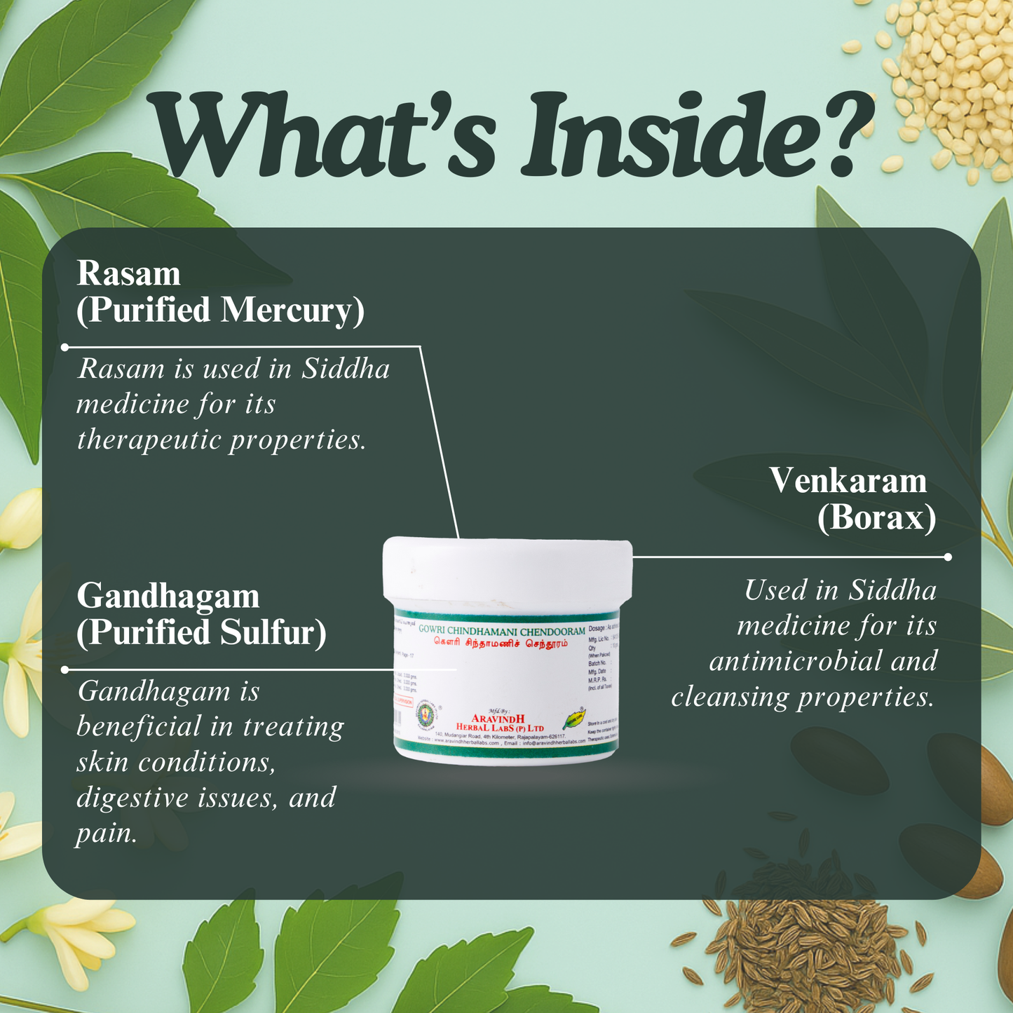 Gowri Chinthamani Chenduram: Traditional Siddha Mineral Formulation for Digestive Balance and Wellness