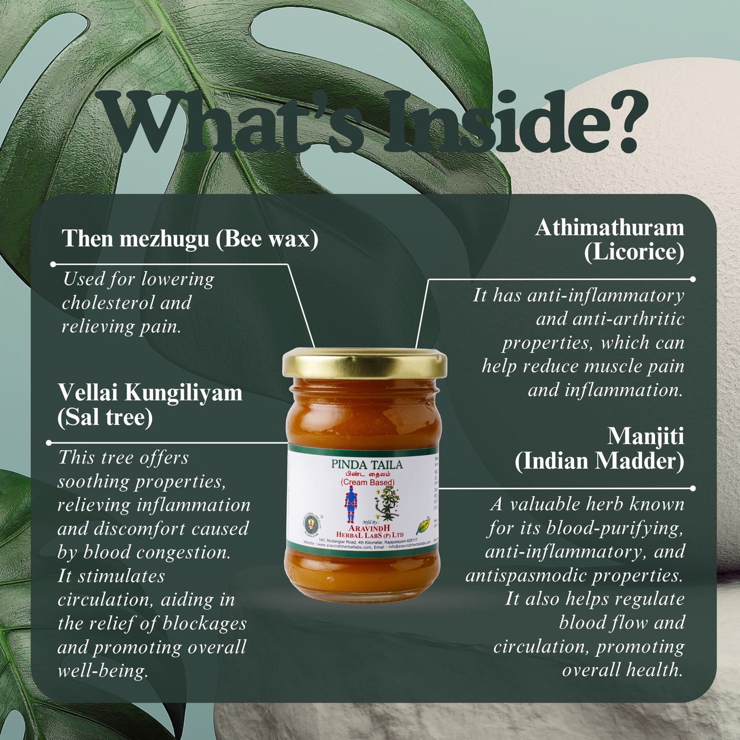 Pinda Thylam (wax-based) – Ayurvedic Support for Muscle Comfort and Body Wellness
