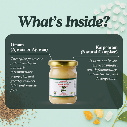 Karpoorathi Thylam (wax-based): Natural Siddha Support for Muscle Comfort, Body Wellness & Respiratory Ease