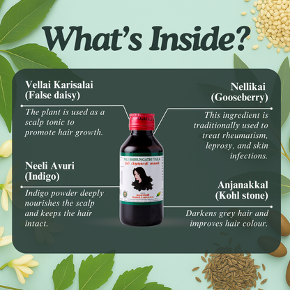 Nilibhrungathi Thylam (Ay): Natural Siddha Support for Hair Health and Scalp Wellness