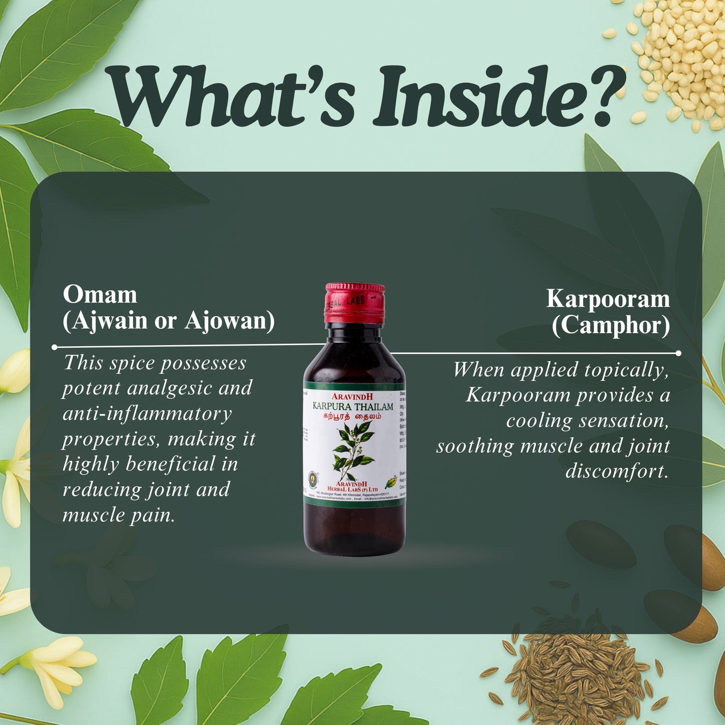 Karpoorathi Thylam: Natural Siddha Support for Muscle Comfort, Body Ease, and Breathing Comfort