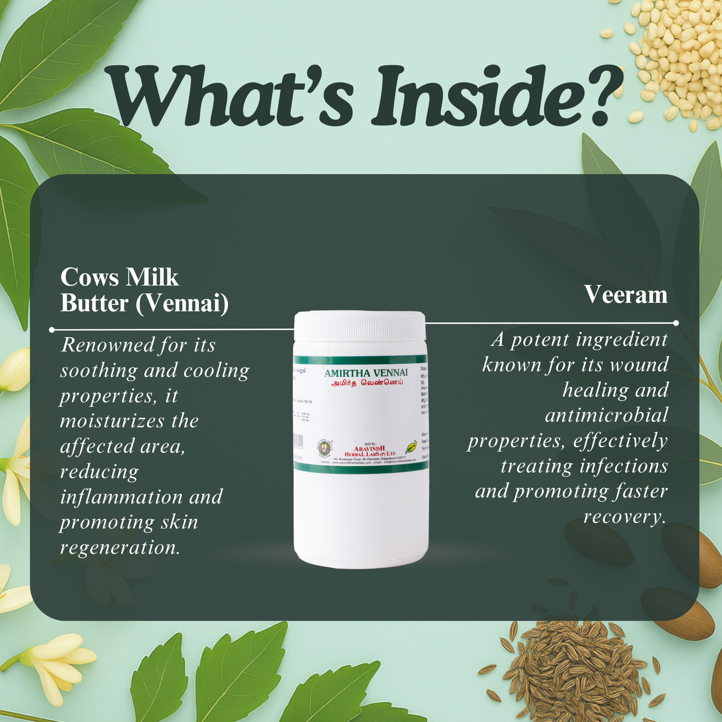 Amirtha Vennai: Traditional Siddha Herbal Preparation for Skin Care