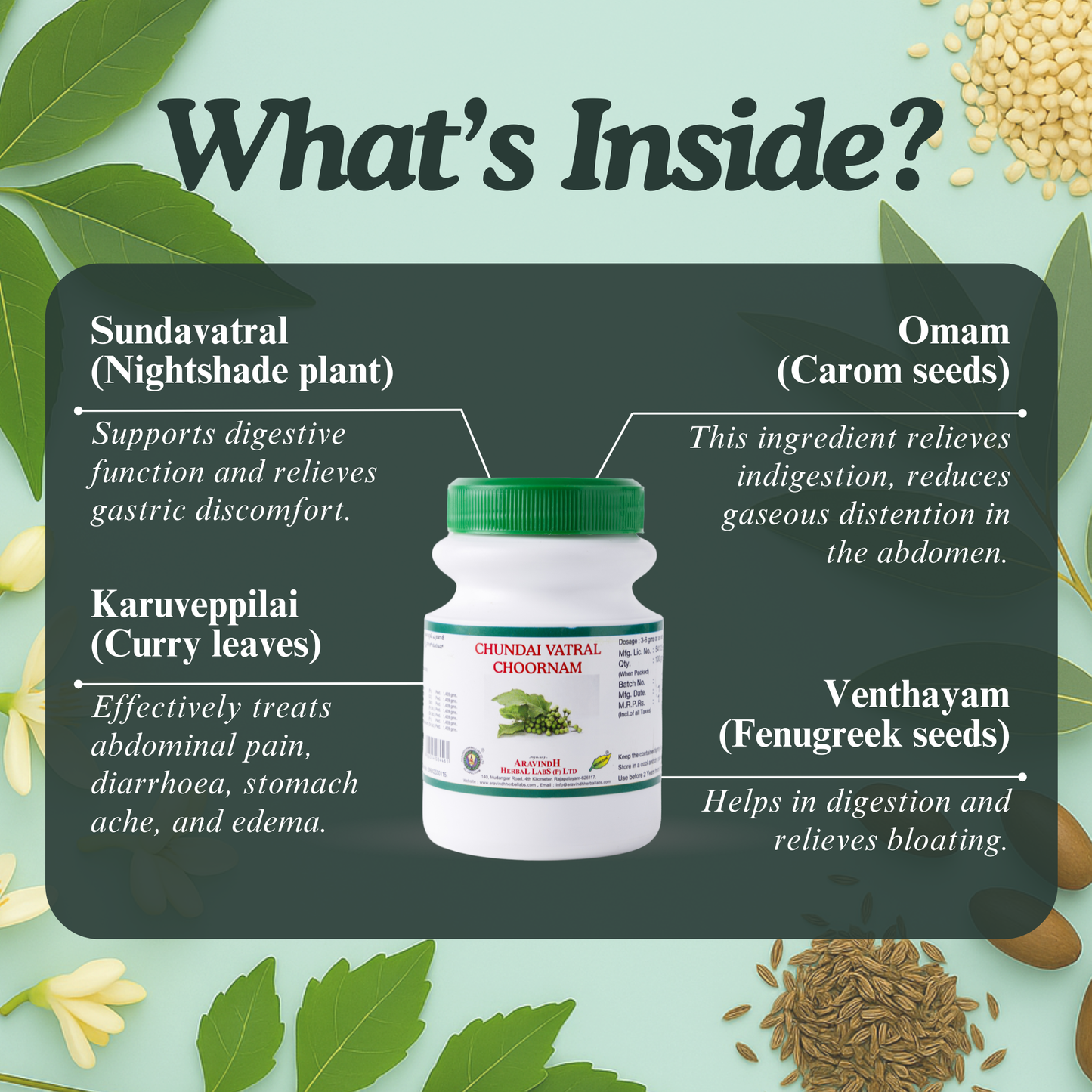 Chundai Vatral Choornam: Traditional Siddha Herbal Blend for Digestive Wellness