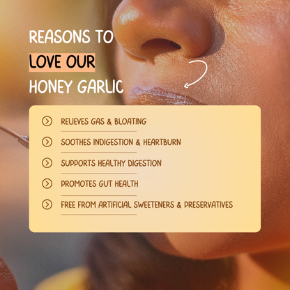 Find Relief from Gas & Indigestion with Aravindh Herbal Labs' Honey Garlic