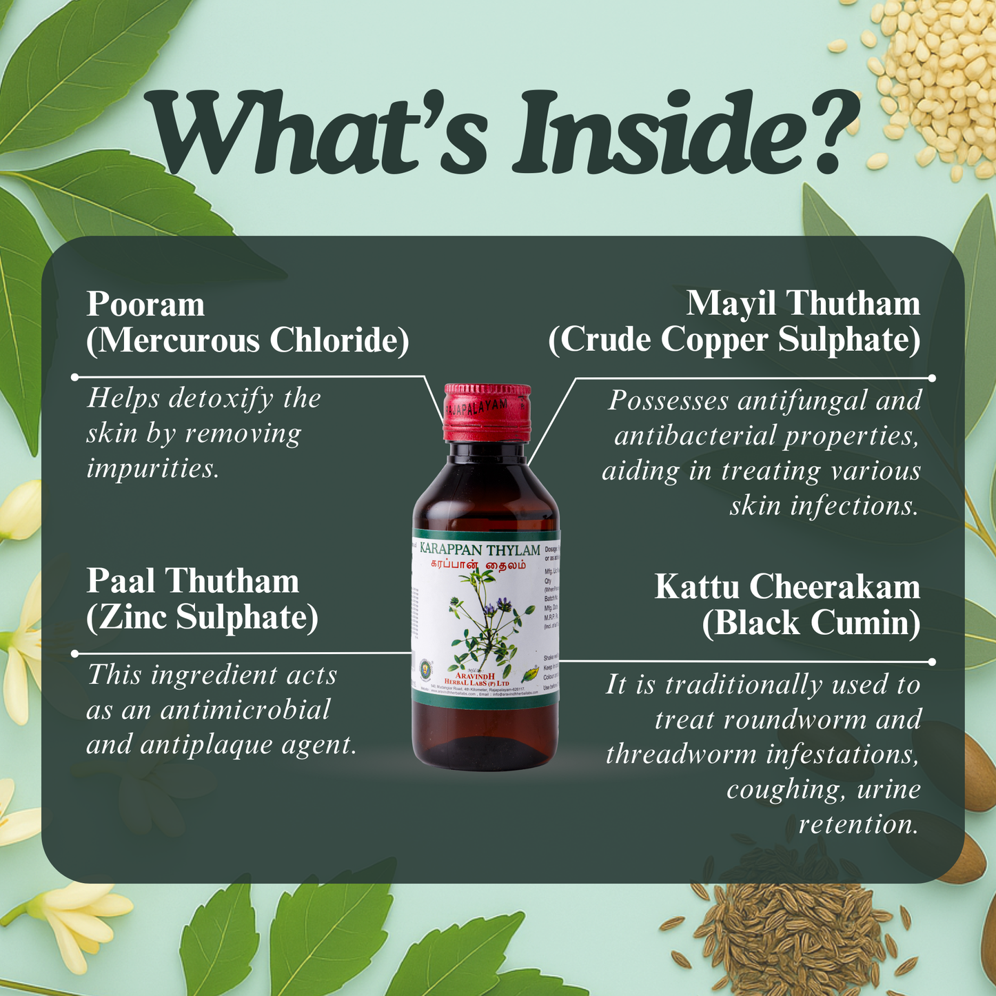 Karappan Thylam – Siddha Support for Skin Wellness