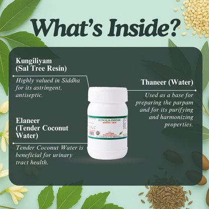 Kunkiliya Parpam – Classical Siddha Formulation for Urinary & Digestive Wellness Support