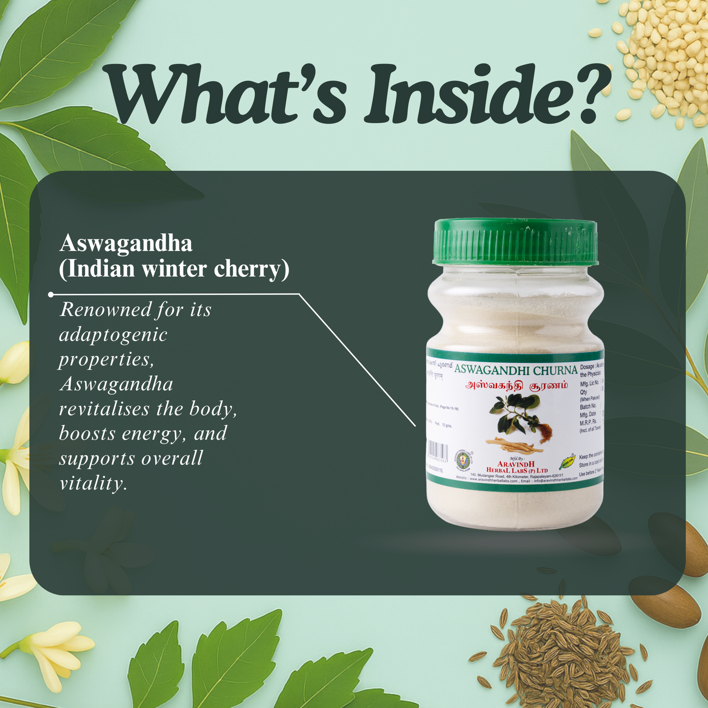 Revitalise Your Body with Ashwagandha Churna Ay – A Traditional Herbal Blend for Vitality
