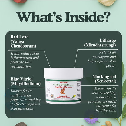 Herbo Green Ointment: Traditional Siddha Herbal Ointment for Skin Support