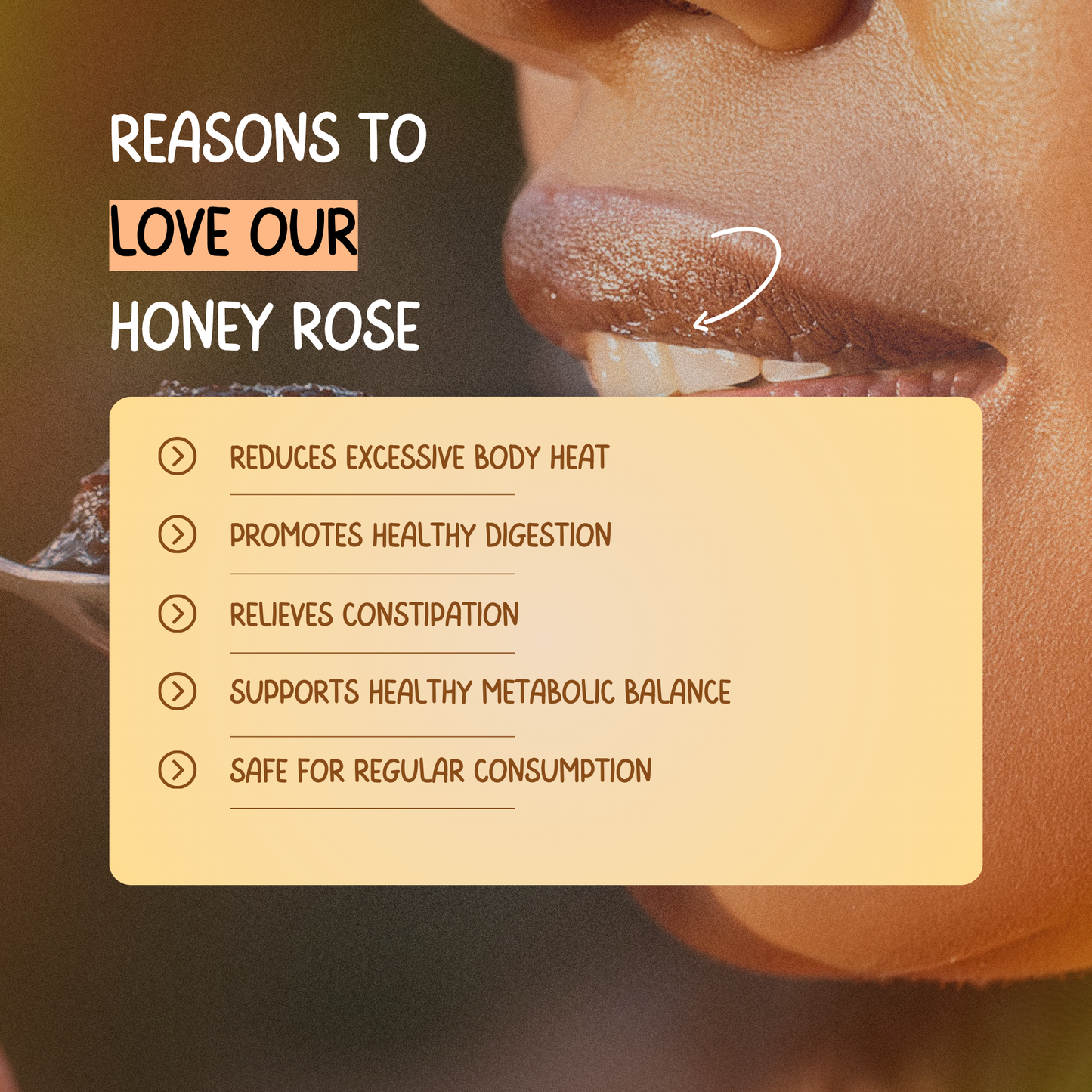 Soothe Body Heat & Relieve Constipation with Honey Rose