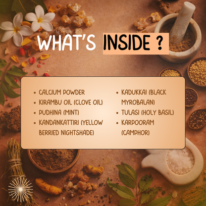 Natural Tooth Powder for Healthy Oral Care- Brindha Tooth Powder