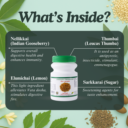 Cheeraga Chooranam: Siddha Solution for digestive tract disorder