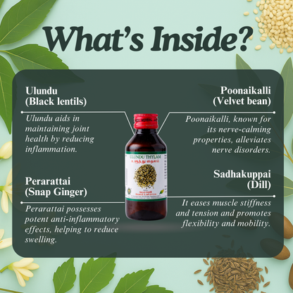 Ulunthu Thylam: Traditional Siddha Support for Joint Comfort and Nerve Wellness