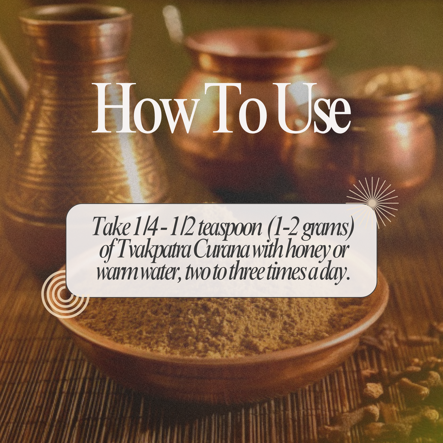 Calm Coughs Naturally: Tvakpatra (Lavangapathiri Podi) Curana