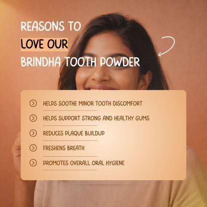 Natural Tooth Powder for Healthy Oral Care- Brindha Tooth Powder