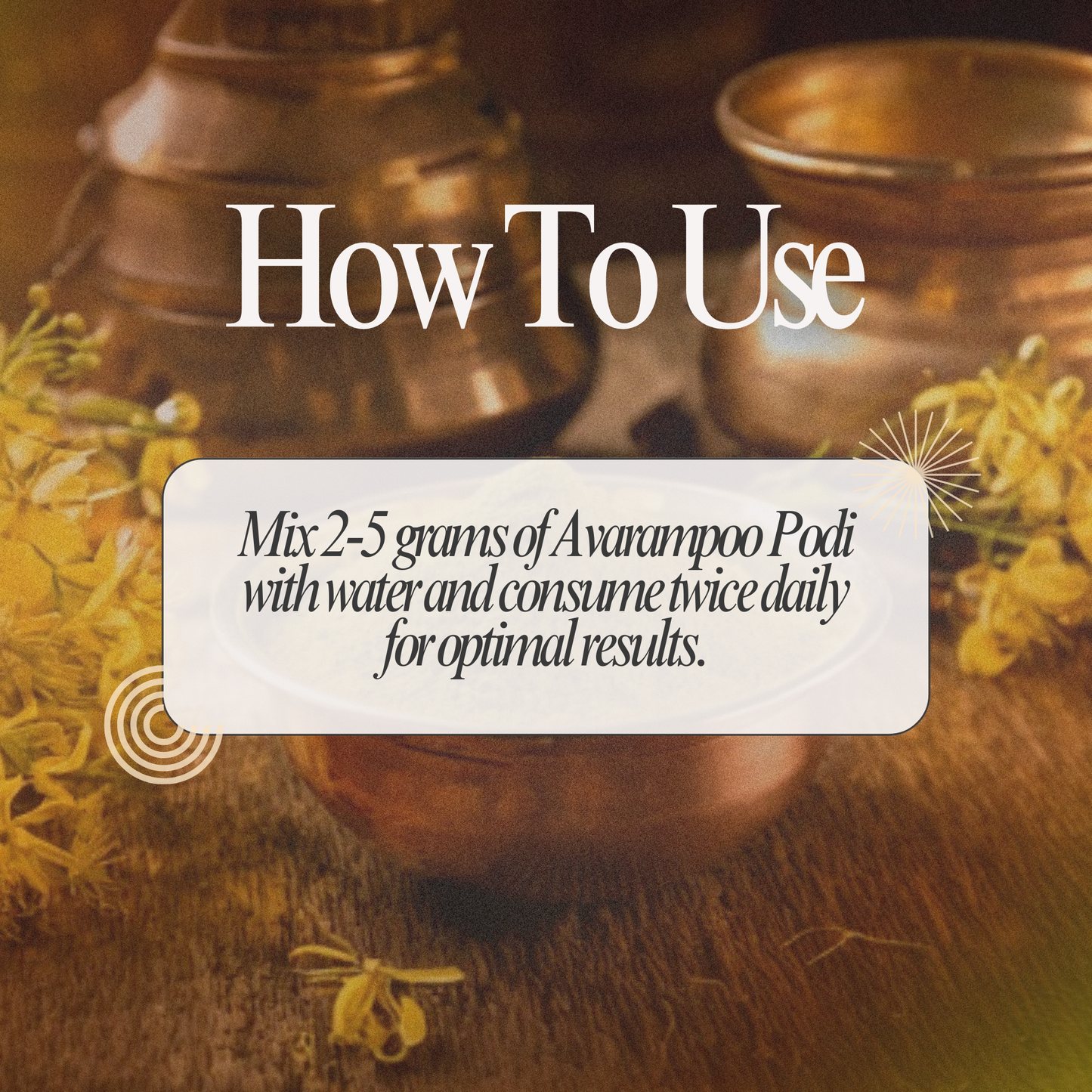 Avarampoo Podi - Natural Beauty Enhancer and Wellness Aid