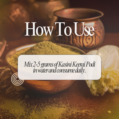 Kasini Keerai Podi: Ayurvedic Powder for Urinary, Kidney & Liver Wellness