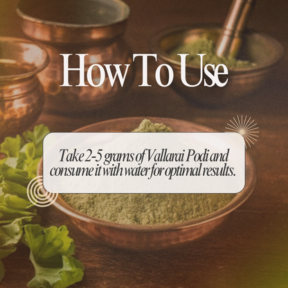 Vallarai Podi: Siddha Herbal Powder for Enhanced Brain Function & Overall Health