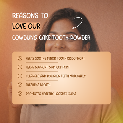 Cowdung Cake Tooth Powder: A Natural Siddha Support for Oral Wellness