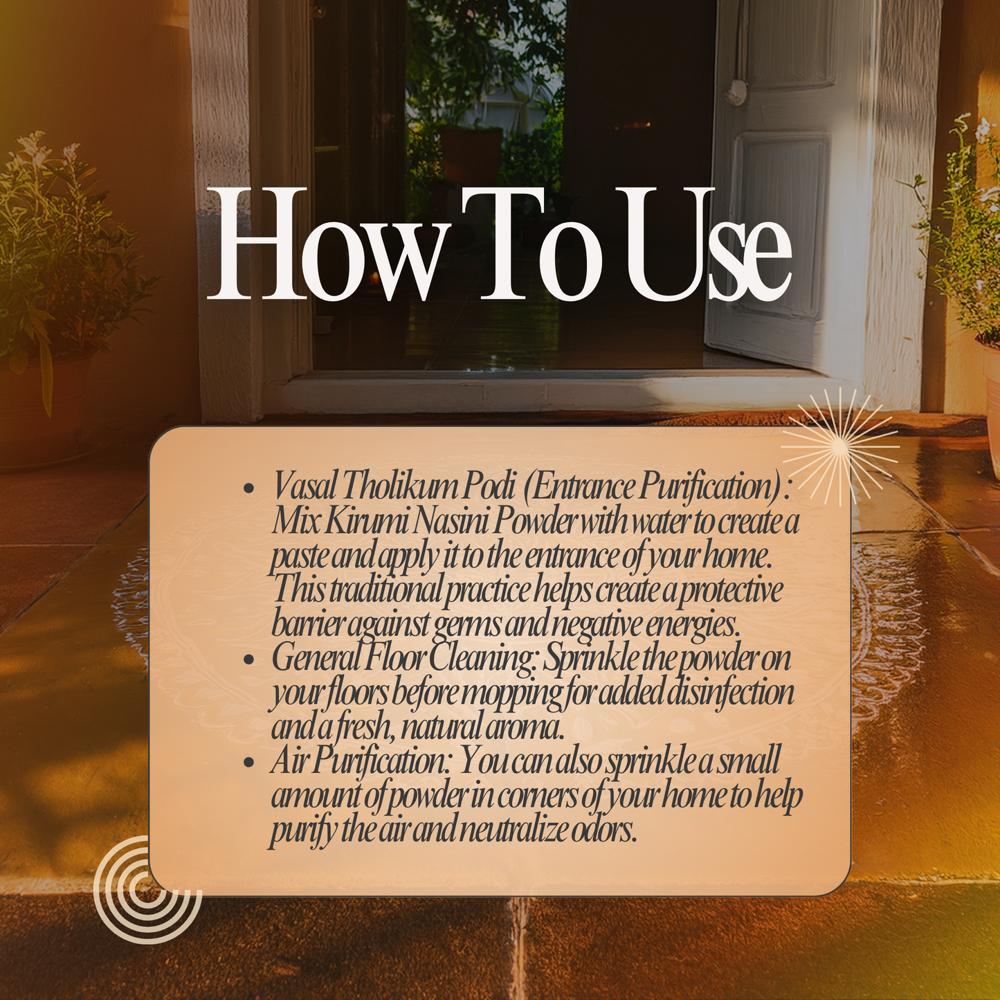 Kirumi Nasini Powder: Embrace Ancient Wisdom for a Naturally Protected Home