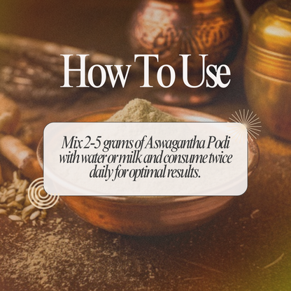 Aswagantha Podi: Enhance Vitality and Wellness Naturally