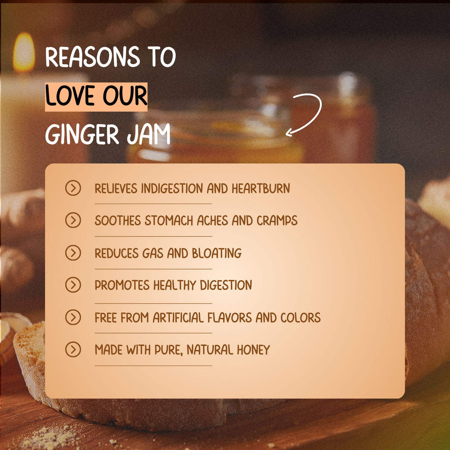 Relieve Indigestion & Soothe Stomach Discomfort with Ginger Jam